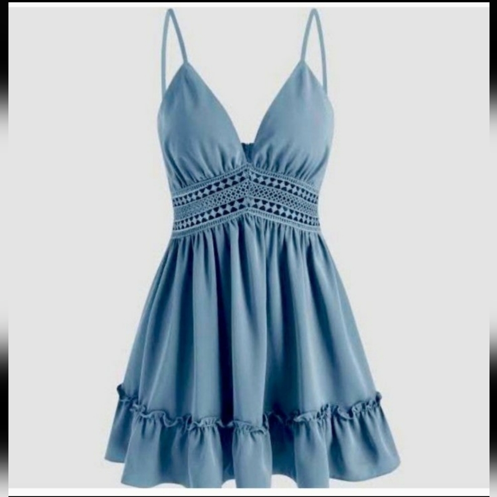 ✨️SOLD✨️ NWOT Cider Boho Summer Dress With Crochet Detailing